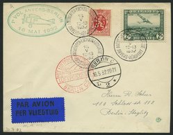 ERST-UND ERÖFFNUNGSFLÜGE 32.7.02 BRIEF, 16.5.1932, Antwerpen-Berlin, Prachtbrief - Zeppelin