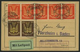 SPÄTERE FLÜGE (SPF) 23.9.07 BRIEF, 16.6.1923, München-Nürnberg, Prachtkarte - Aerei