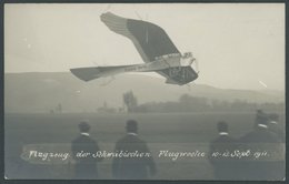 ALTE ANSICHTSKARTEN 1911, Schwäbische Flugwoche 10.-13.09., Fotokarte Hirt Auf Rumpler Taube, Ungebraucht, Pracht - Other & Unclassified