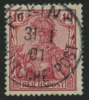 DP CHINA P Vc O, Petschili: 1900, 10 Pf. Reichspost, Stempel PEKING, Pracht, Gepr. Jäschke-L., Mi. 55.- - China (oficinas)