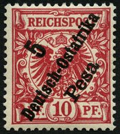 DEUTSCH-OSTAFRIKA 8b *, 1896, 5 P. Auf 10 Pf. Rotkarmin, Fast Postfrisch, Pracht, Fotobefund Jäschke-L., Mi. (280.-) - Afrique Orientale
