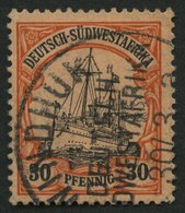 DSWA 16I O, 1901, 30 Pf., Ohne Wz., Mit Abart Striche Vor 3 In Der Linken 30, Feinst, Gepr. Jäschke-L., Mi. 180.- - África Del Sudoeste Alemana
