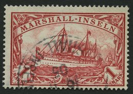 MARSHALL-INSELN 22 O, 1901, 1 M. Rot, Pracht, Gepr. Bothe, Mi. 100.- - Marshall