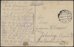 LETTLAND Feldpoststation Nr. 33, Auf Feldpostansichtskarte (Talsen-Gesamtansicht) Aufgeliefert Beim Feldpostamt TALSSEN  - Lettonie