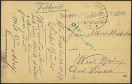 DT. FP IM BALTIKUM 1914/18 Feldpoststation Nr. 167, 23.11.17, Mit Tarnstempel DEUTSCHE FELDPOST *** Auf Ansichtskarte (W - Lettonia