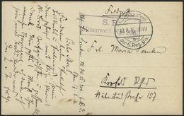 DT. FP IM BALTIKUM 1914/18 K.D. FELDPOSTEXP. DER 6. RES. DIV. B, 18.8.16, Auf Ansichtskarte (Schwefelbad In Kurland-Kirc - Lettonia