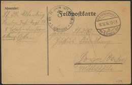 DT. FP IM BALTIKUM 1914/18 K.D. FELDPOSTEXPED. DER 5. ERSATZ-DIV. A, 16.12.16, Auf Feldpostkarte Mit Truppenstempel K1 K - Lettonia