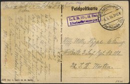 DT. FP IM BALTIKUM 1914/18 K.D. FELDPOSTEXPED. DER 14. LANDW. DIV., 8.5.16, Auf Ansichtskarte (Beute Von Nowo Georgijews - Lettonia