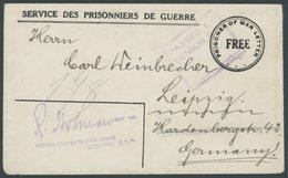 FELDPOST I.WK 1915/18, Liverpool N.S.W.: Kriegsgefangenen POW-Umschlag Mit L3 GERMAN CONCENTRATION CAMP Und Zensur-R2 Na - Gebraucht