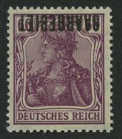 SAARGEBIET 39K **, 1920, 60 Pf. Dunkelgraulila, Kopfstehender Aufdruck, Pracht, Gepr. Burger, Mi. 220.- - Sonstige & Ohne Zuordnung