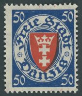 FREIE STADT DANZIG 200xa **, 1924, 50 Pf. Dunkelultramarin/zinnoberrot, Postfrisch, Pracht, Mi. 90.- - Otros & Sin Clasificación