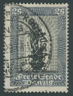 FREIE STADT DANZIG 219c O, 1929, 25 Pf. Dunkelgraublau/schwarz Internationale Philatelistische Ausstellung, Zeitgerechte - Autres & Non Classés