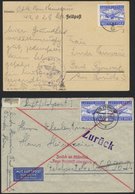 FELDPOSTMARKEN 1A/B BRIEF, 1942/3, Luftfeldpost, 3 Verschiedene Bessere Belege, Pracht - Bezetting 1938-45