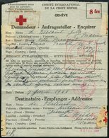 FELDPOST II. WK BELEGE 1944, Rotkreuzvordruck Für Kriegsgefangene Mit Stempeln Des Internationalen Komitee`s Rotes Kreuz - Ocupación 1938 – 45