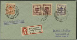 FINSTERWALDE 5b,5aVaII BRIEF, 1946, 8 Pf. Dunkelblauviolett Und Versuchszähnung 8 Pf. Gelblichrot Senkrechte Zähnung Sow - Privatpost