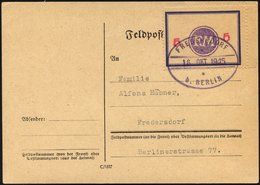 FREDERSDORF Sp 170F BRIEF, 1945, 5 Pf., Rahmengröße 43x31.5 Mm, Große Wertziffern, Mit Abart Wertziffern Seitlich, Auf P - Private & Local Mails