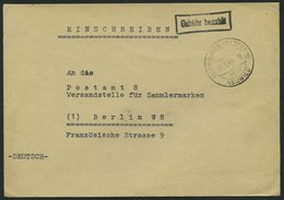 ALL. BES. GEBÜHR BEZAHLT HORHAUSEN-(WESTERW) NEUWIED, 08.2.46, R1 Gebühr Bezahlt, Prachtbrief - Andere & Zonder Classificatie