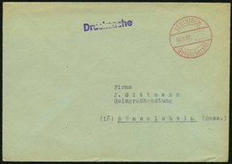 ALL. BES. GEBÜHR BEZAHLT LEUTKIRCH, 16.5.51, Roter K2 Gebühr Bezahlt, Auf Drucksache, Pracht - Otros & Sin Clasificación