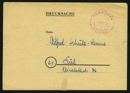 ALL. BES. GEBÜHR BEZAHLT MEMMINGEN BEZAHLT, 8.10.47, Violetter K2 Auf Drucksache, Pracht - Autres & Non Classés