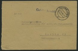 ALL. BES. GEBÜHR BEZAHLT OTTOBEUREN, 02.6.46, L1 Gebühr Bezahlt, Brief Feinst - Other & Unclassified