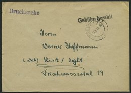 ALL. BES. GEBÜHR BEZAHLT ROSENHEIM 1, 14.8.48, L1 Gebühr Bezahlt, Drucksachenbrief, Pracht - Otros & Sin Clasificación