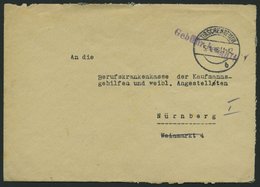 ALL. BES. GEBÜHR BEZAHLT TIRSCHENREUTH, 5.1.46, Violetter L1 Gebühr Bezahlt, Brief Feinst - Other & Unclassified