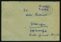 ALL. BES. GEBÜHR BEZAHLT WALDERSEE über DESSAU, 18.10.48, Violetter L2 Gebühr Bezahlt, Prachtbrief - Other & Unclassified