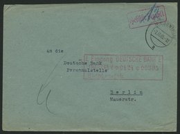 ALL. BES. GEBÜHR BEZAHLT WIESENTHEID, 7.11.45, Roter R1 Gebühr Bezahlt, Bankbrief, Pracht - Sonstige & Ohne Zuordnung