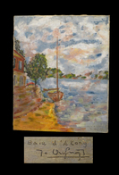 [INDOCHINE VIETNAM HsT Huile Sur Toile] Baie D'Along. - Huiles