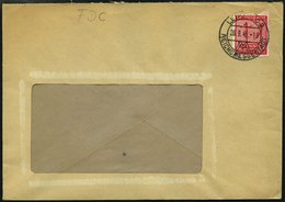 WEST-SACHSEN 119X BRIEF, 1945, 12 Pf. Lebhaftkarminrot, Wz. 1X, Auf Fensterumschlag, Mit Erstttags-Sonderstempel, Pracht - Otros & Sin Clasificación