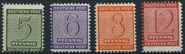 WEST-SACHSEN 116-19BX **, 1945, Roßwein, Gezähnt L 111/4-111/2, Wz. 1X, Prachtsatz, Gepr. Ströh/Dr. Jasch, Mi. 170.- - Otros & Sin Clasificación