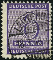 WEST-SACHSEN 117BaX O, 1945, 6 Pf. Grauviolett Roßwein, Gezähnt L 111/4-111/2, Wz. 1X, Pracht, Gepr. Ströh, Mi. 130.- - Other & Unclassified