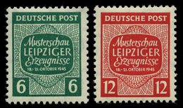 WEST-SACHSEN 124/5X **, 1945, Musterschau, Wz. 1X, Pracht, Mi. 65.- - Other & Unclassified