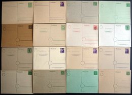 SAMMLUNGEN, LOTS Aus P 1-35 BRIEF, 1945-53, 24 Verschiedene Ungebrauchte Ganzsachenkarten, Fast Nur Prachterhaltung, Mi. - Other & Unclassified