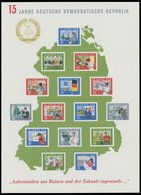 DDR Bl. 19 (*), 1964, Block 15 Jahre DDR, Pracht - Usados