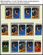 DDR 2983-86 O, 1985, Zirkus, Alle 16 Zusammendrucke Komplett (W Zd 645-52 Und S Zd 292-99), Pracht - Oblitérés