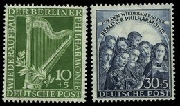 BERLIN 72/3 **, 1950, Philharmonie, Pracht, Mi. 150.- - Andere & Zonder Classificatie