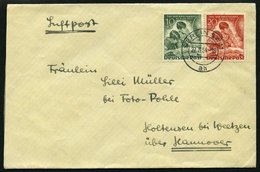 BERLIN 80/1 BRIEF, 1951, Tag Der Briefmarke Auf Brief Nach Hannover, Pracht - Andere & Zonder Classificatie