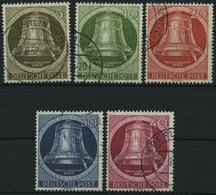 BERLIN 82-86 O, 1951, Glocke Rechts, Prachtsatz, Mi. 90.- - Other & Unclassified