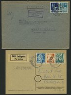 LOTS 1948/9, 8 Verschiedene Luftpostbelege Von Und Nach Westberlin, Meist Pracht - Usati