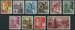 BADEN 28-37 **, 1948, Freimarken, Ohne Währungsangabe, Prachtsatz, Mi. 200.- - Otros & Sin Clasificación