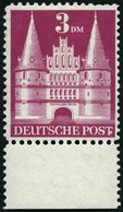 AMERIK. U. BRITISCHE ZONE 99PFIV *, 1948, 3 DM Hohe Treppe Mit Abart Weißer Runder Fleck Rechts Unten Am T Von Post, Fal - Otros & Sin Clasificación