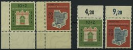 BUNDESREPUBLIK 171/2 **, 1953, IFRABA Aus Den Linken Unteren Bogenecken Und Vom Oberrand, 2 Prachtsätze, Gepr. D. Schleg - Oblitérés