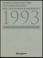 JAHRESSAMMLUNGEN Js 1 **, 1993, Jahressammlung, Pracht, Mi. 180.- - Collezioni