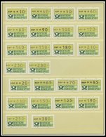 AUTOMATENMARKEN A 1 **, 1981/2, 4 Verschiedene Sätze, überwiegend Mit Rückseitigen Zähl-Nummern, Pracht - Timbres De Distributeurs [ATM]