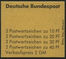MARKENHEFTCHEN MH 18aRLV X **, 1972, Markenheftchen Unfallverhütung, 4. Deckelseite: Sieger, Randleistenvariante X, Prac - Autres & Non Classés