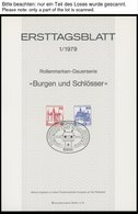 ERSTTAGSBLÄTTER 1000-1233 BrfStk, 1979-84, 6 Komplette Jahrgänge, ETB 1/79 - 22/84 In 3 Ringbindern, Pracht - Andere & Zonder Classificatie