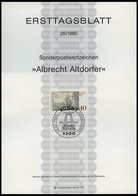 ERSTTAGSBLÄTTER 1033-67 BrfStk, 1980, Kompletter Jahrgang, ETB 1 - 26/80, Pracht - Andere & Zonder Classificatie