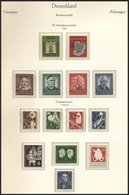 SAMMLUNGEN **, 1952-60, Postfrische Komplette Teilsammlung Bundesrepublik, Incl. Heuss Lumogen Und Liegendes Wz. Im KA-B - Gebruikt