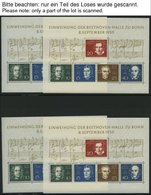 LOTS Bl. **, 1959-86, Partie Blocks, U.a. Bl. 2 (23x), Bl. 3 (13x) Etc., Nur Prachterhaltung, Mi. 1400.- - Usados